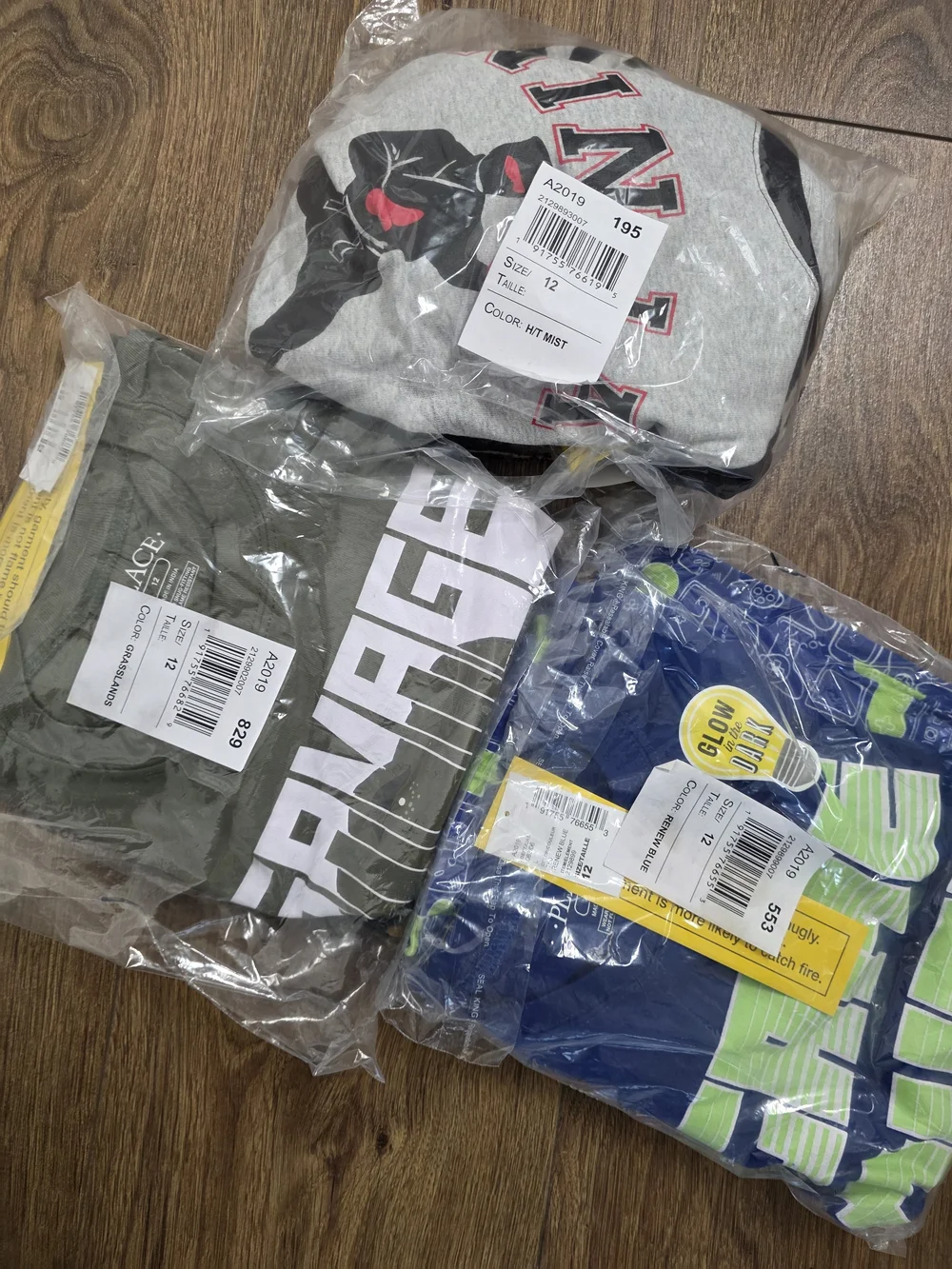 3 Children's Place Boys Graphic Pajama Set Bundle - L/12